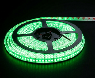 Светодиодная лента 12v 2835 180led ip65 в силиконе Премиум Зеленый фото