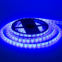 Светодиодная LED лента 12v 5050 60led/m ip20 синий Стандарт фото