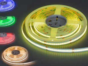 Светодиодная LED лента RGB+WW 24v COB 840led/m ip20 фото