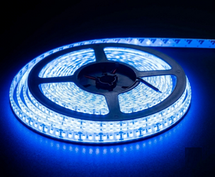 Світлодіодна стрічка 12v 2835 180led ip65 в силіконі Преміум Синій фото