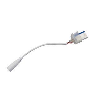 Конектор для LED неону 12В 6*12мм кліпса+провід+мама фото