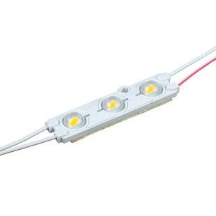 LED модуль 12v SMD 5730 3led Теплый с линзой фото