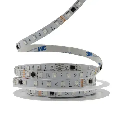 Світлодіодна LED стрічка RGB Smart 24v 60led/m ip20 фото