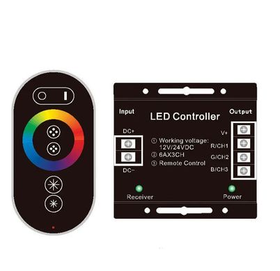 RGB Контроллер 24А с радио пультом Touch фото