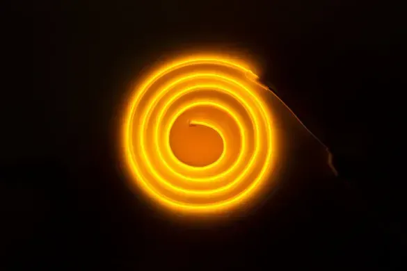 LED лента COB 220v 288led/m желтый фото