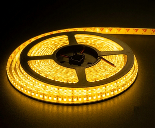 Світлодіодна стрічка 12v 2835 180led ip65 в силіконі Преміум Жовтий фото