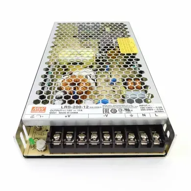 Блок живлення 12v 17а 204w ip20 Mean Well LRS фото