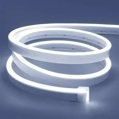 Гнучкий LED неон 24v 6*12мм 9w білий