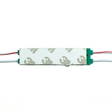 LED модуль 12v SMD 5730 3led Зелений з лінзою фото