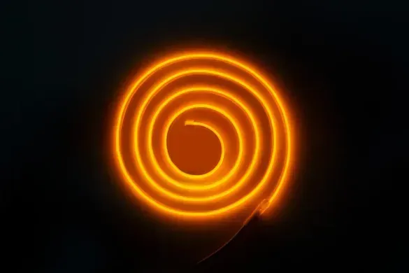 LED стрічка COB 220v 288led/m помаранчевий фото