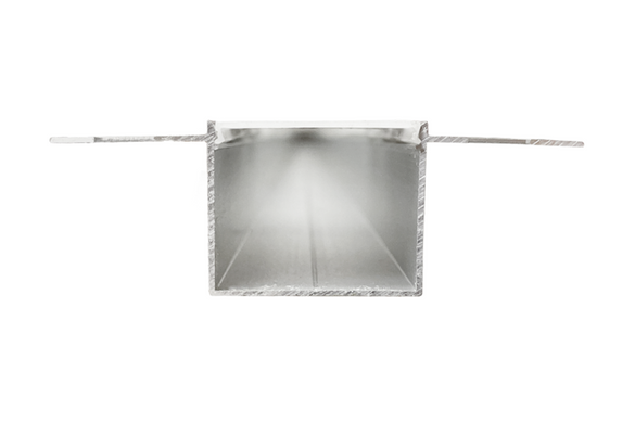 LED профиль для гипсокартона 73*30мм 1м, Матовый, Серебристый