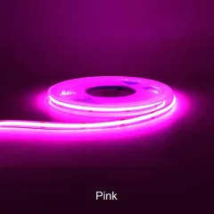 Комплект світлодіодної стрічки COB 5м рожевий