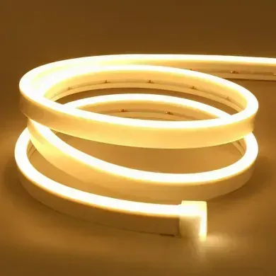 Гнучкий LED неон 24v 6*12мм 9w теплий