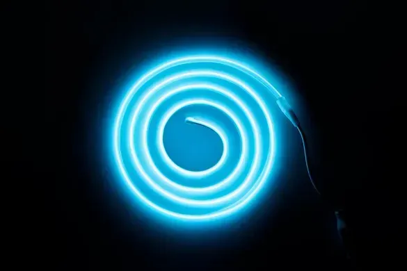 LED стрічка COB 220v 288led/m блакитний фото