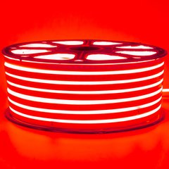 Гнучкий LED неон 220v 8*16мм червоний Стандарт фото