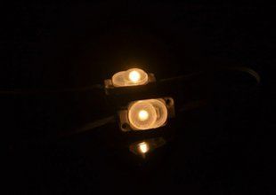 Светодиодный модуль SHINE 12v 1led 0,5w с линзой Теплый фото