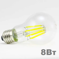LED лампочка Filament E27 A60 8вт 4500К фото