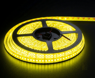 Світлодіодна стрічка 12v 2835 180led ip65 в силіконі Преміум Лимонний фото