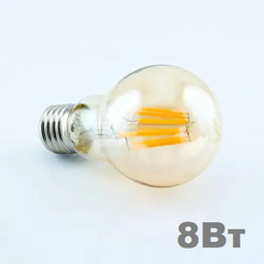 LED лампочка Filament E27 A60 8вт 2350К Бронза фото