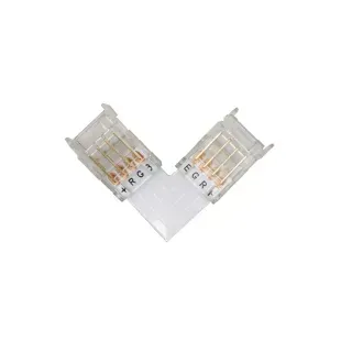 Коннектор для LED ленты RGB 4pin 10мм угловой фото