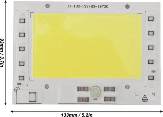 LED матриця 220В 100Вт Білий фото