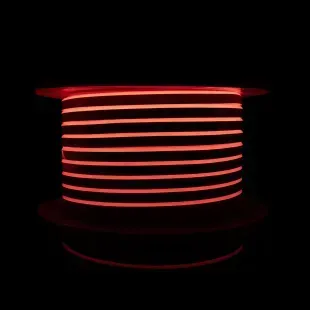 Гнучкий LED неон 12v 8*16мм 1см червоний фото