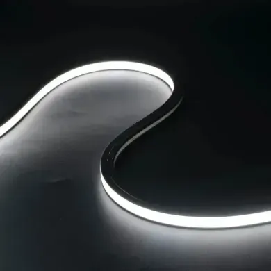 Гибкий LED неон 12v 10*10мм белый фото