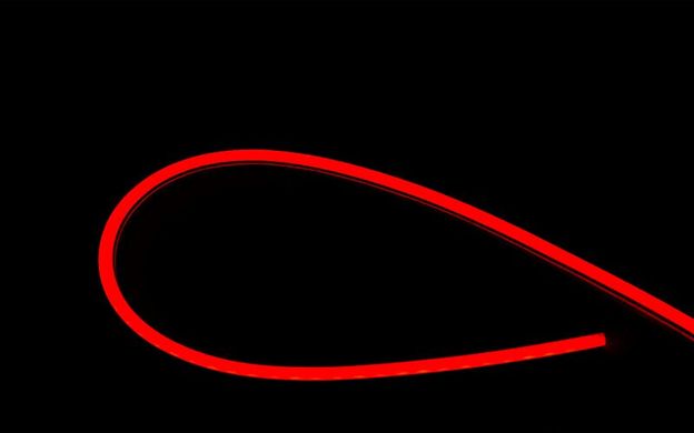 Гнучкий LED неон 12v 8*16мм 1см червоний фото