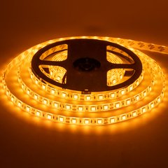 Светодиодная LED лента 12v 5050 60led/m ip65 желтый Стандарт фото