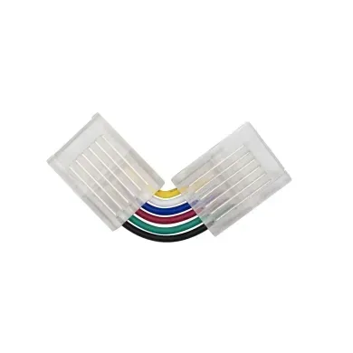 Коннектор для LED ленты RGB+CCT 6pin 12мм угловой фото