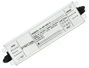 Блок живлення 12v 16,7а 200w ip67 PRO фото