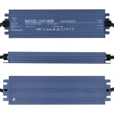 Блок питания 24v 4,2а 100w ip67 Премиум фото