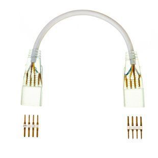 Коннектор Кабель + 2 разъема для LED ленты RGB 220В фото