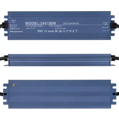 Блок питания 24v 6,3а 150w ip67 Премиум фото