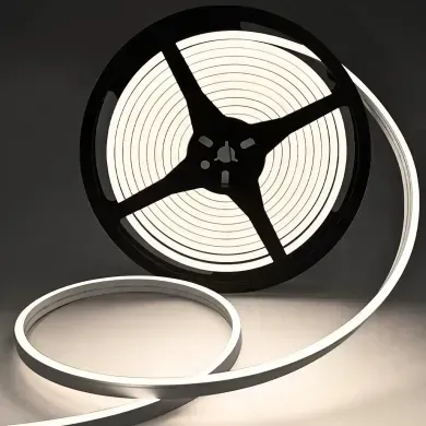 Гибкий LED неон 12v 4*10мм нейтральный фото