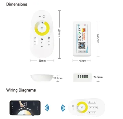 СCT Контроллер 18А Wi-Fi TUYA с радио пультом