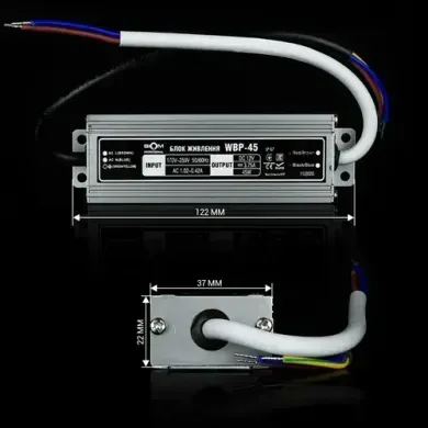 Блок питания 12v 3,75а 45w ip67 фото
