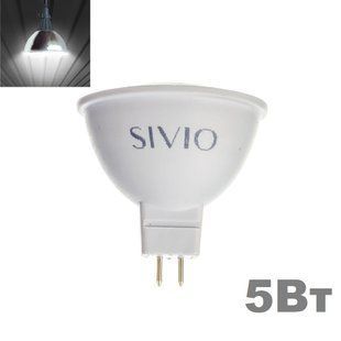 LED лампочка GU5.3 MR16 5вт 4100К фото