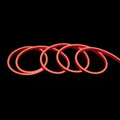 Гнучкий LED неон 24v 6*12мм червоний