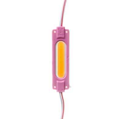 LED модуль 12v COB 2w Рожевий фото