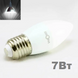 LED лампочка E27 C37 7вт 4500К фото