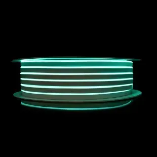 Гибкий LED неон 12v 6*12мм 1см Зеленый Марс фото