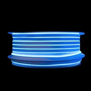 Гибкий LED неон 24v 6*12мм синий
