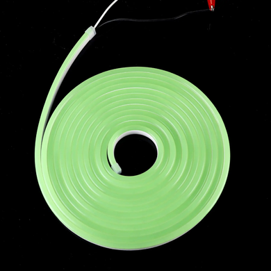Гнучкий LED неон 12v 6*12мм 2,5см зелений фото