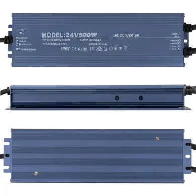 Блок питания 24v 20,8а 500w ip67 Премиум фото