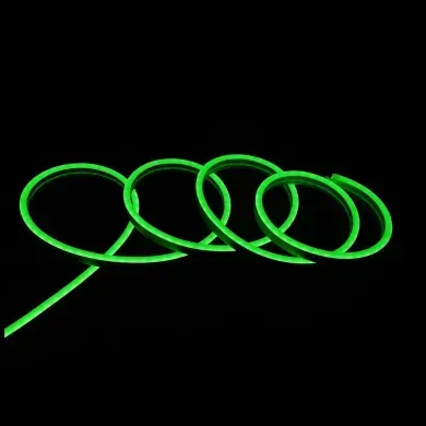 Гибкий LED неон 24v 6*12мм зеленый