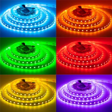 Комплект світлодіодної LED стрічки 12в RGB 10м 60led/m ip20 фото