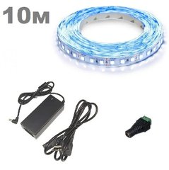 Комплект светодиодной LED ленты 10м 120led/m синий фото