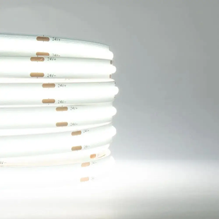 Світлодіодна LED стрічка COB 24v 480д/м білий Преміум фото