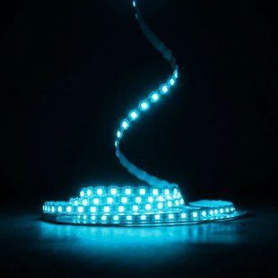 Светодиодная LED лента S-type 12v 2835 110led/m ip67 Spray голубой фото